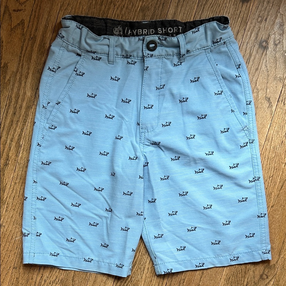 360 Surf Hybrid kids Shorts Water to Land with Shark Print Youth size 10